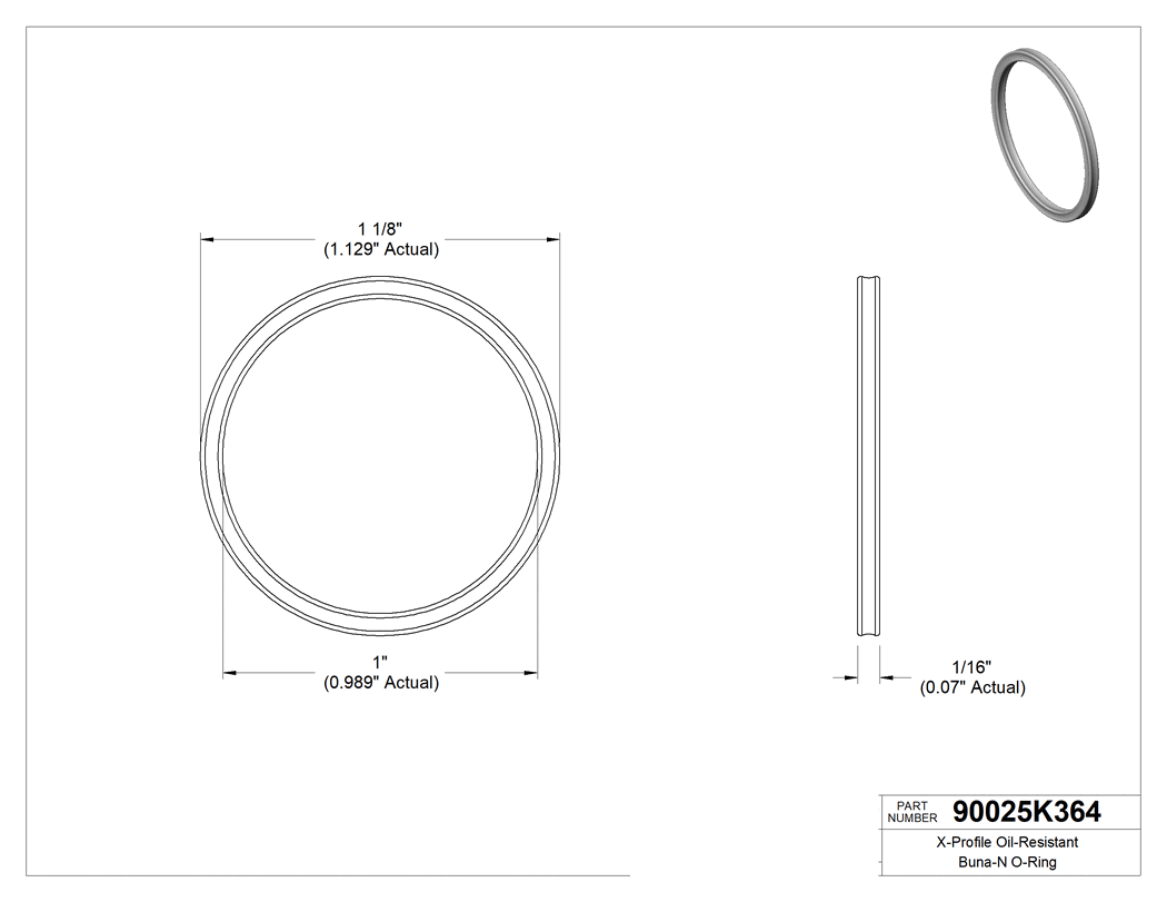 Technical drawing - 90025K364